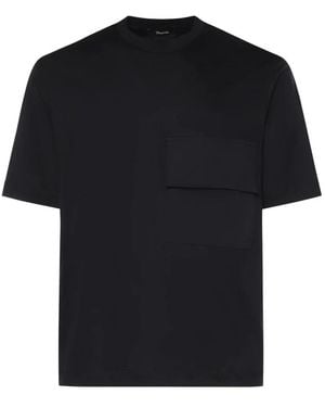 Laminar T-Shirt Aus Leicht Merzerisierter Baumwolle Und 2L Gore-Tex - Schwarz