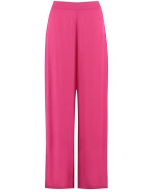 Clips Wide Pants - Pink