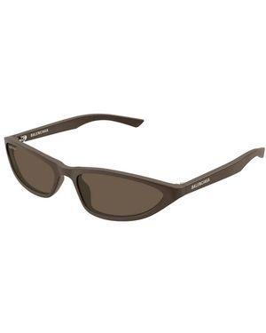 Balenciaga Bb0402S Zonnebrillen - Bruin