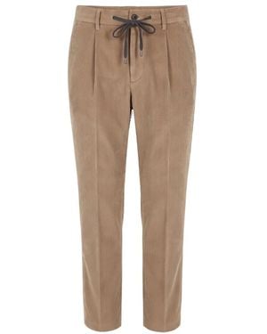 Peserico Slim-Fit Trousers - Neutro