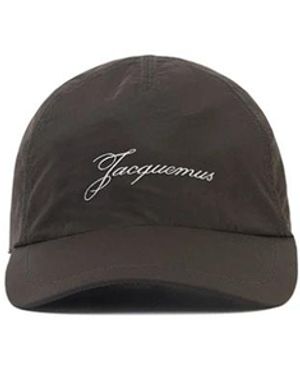 Jacquemus Accessoires ,Bruin ,Nylon La Casquette Baluchon - Zwart