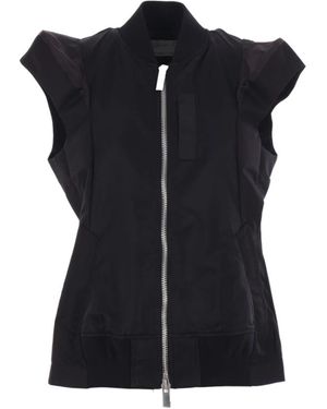 ブルッキー美品sacai Puffer Vest ブラック サイズ1 kindal_8079000466248