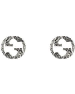 Gucci Interlocking G Oorbellen - Wit