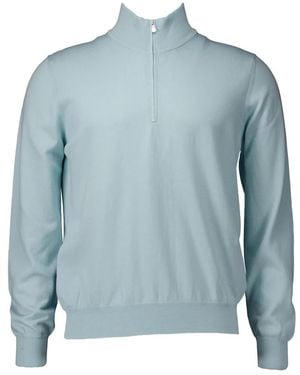 Gran Sasso V-Neck Knitwear - Blue
