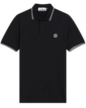 Stone Island Polo Shirts - Black