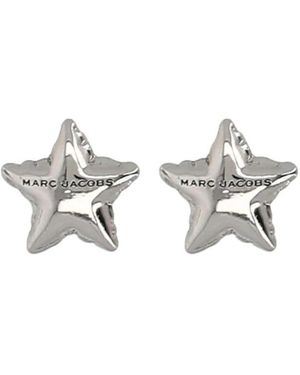 Marc Jacobs Accessoires ,Grijs ,De Oorstekers Sterballon - Metallic