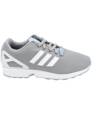 adidas Flux Synthetik Textil Schnürung Gummisohle - Grau