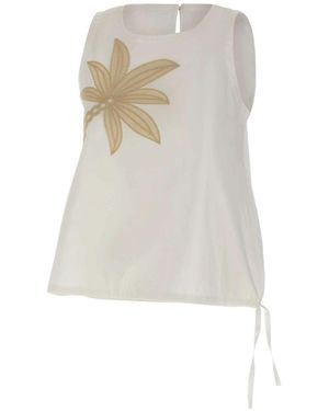 Kaos Sleeveless Tops - Blanco