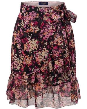 Trussardi Bloemenprint Overslagrok - Paars