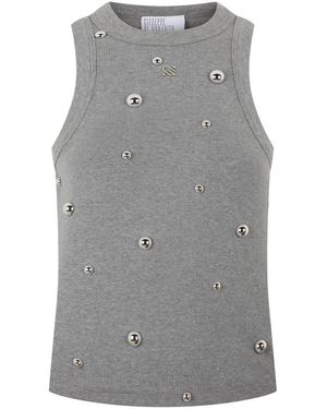 GIUSEPPE DI MORABITO Sleeveless Tops - Grey
