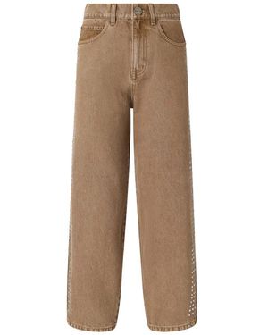 Pinko Wide Jeans - Brown