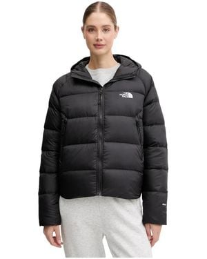 The North Face Fitness ,Zwart ,Leer Hyalite Down Hooded Jacket