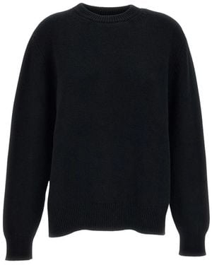 Barrie Rundhals-Strickpullover - Schwarz