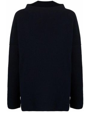 Daniela Gregis Truien & Vesten ,Blauw ,Wol Mock-Neck Wollen Trui