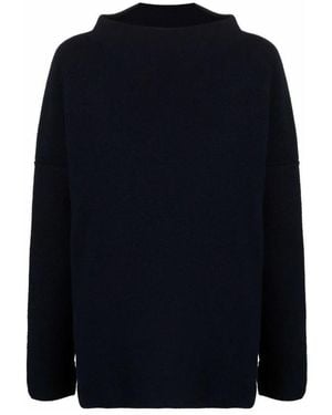 Daniela Gregis Mock-Neck Wollpullover - Blau