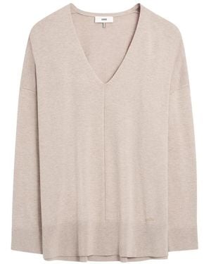 Cinque V-Neck Knitwear - Natural