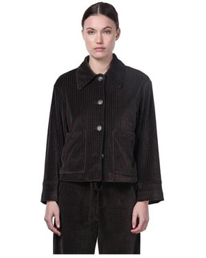 Mason's Jassen ,Bruin ,Katoen Rosie Jacket - Zwart