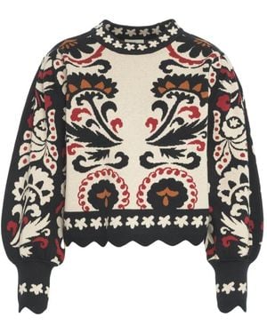 FARM Rio Round-Neck Knitwear - Zwart