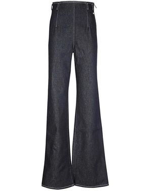 Gcds Wide Jeans - Blu
