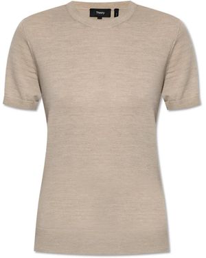 Theory Round-Neck Knitwear - Naturel