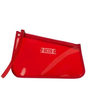 Gcds Asymmetrische Pvc Pochette - Rood