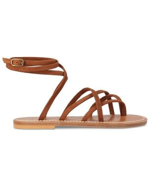 K. Jacques Amaretto Leder Sandalen - Braun