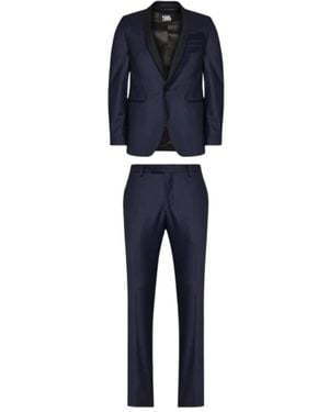 KARL LAGERFELD Einreihiger Anzug - Blau