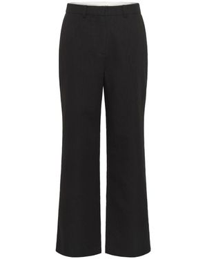 Soaked In Luxury Wide Trousers - Noir