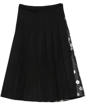 Stine Goya Midi Skirts - Negro
