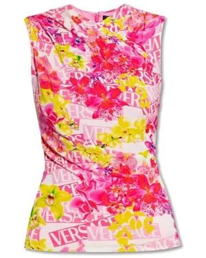 Versace Sleeveless Tops - Purple