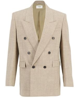 Saint Laurent Blazers - Natural