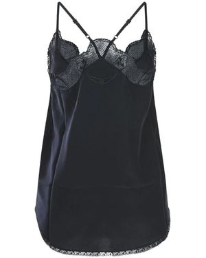 Zadig & Voltaire Top Lencero Christy - Schwarz