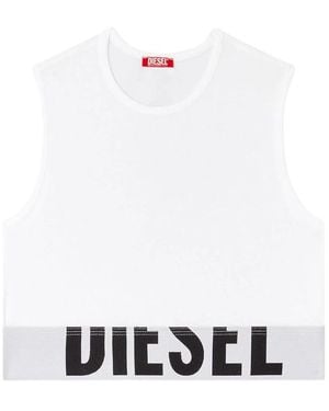 DIESEL Sleeveless Tops - White