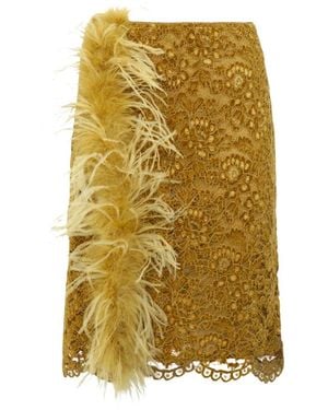 Des Phemmes Midi Skirts - Métallisé