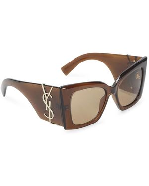 Saint Laurent Accessoires ,Bruin ,Nylon M160 Acetate Zonnebrillen