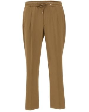 BRIGLIA Cropped Trousers - Natural