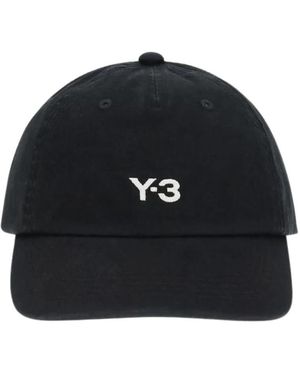 Y-3 Cotton Baseball Cap - Zwart