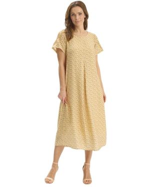 iN FRONT Midi Dresses - Metálico