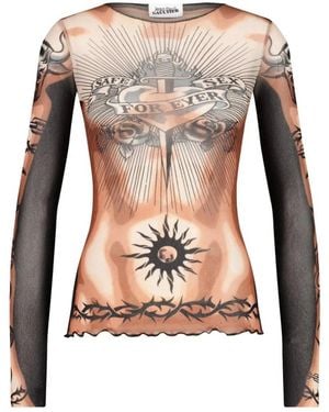 Jean Paul Gaultier Long Sleeve Tops - Multicolour