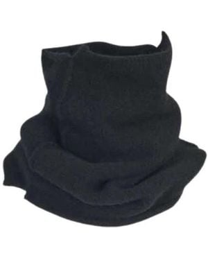 Isabel Benenato Accessoires ,Zwart ,Wol Tube Sjaal