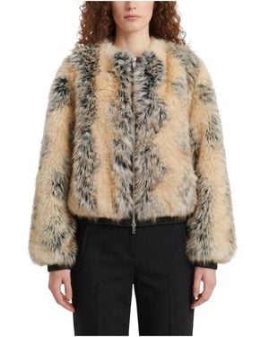 Frankie Shop Faux Fur & Shearling Jackets - Brown