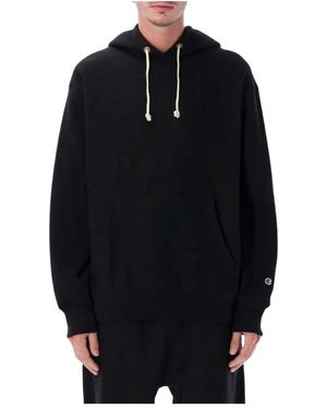 Champion Hoodies & Sweatvesten ,Zwart ,Hooded Sweatshirt