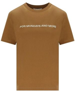 Max Mara Tops ,Bruin ,Katoen Exploit T-Shirt
