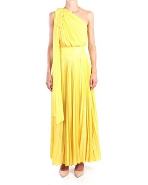 Hanita Elegantes Array Kleid - Gelb