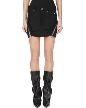 Rick Owens Denim Skirts - Black