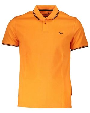 Harmont & Blaine Kurzarm polo kontrast logo - Orange