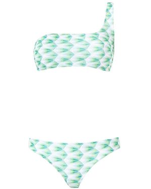 Missoni One-Shoulder Bikini - Groen
