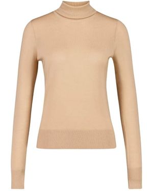 Zimmermann Truien & Vesten ,Kasjmier Cashmere Turtleneck Sweater - Naturel
