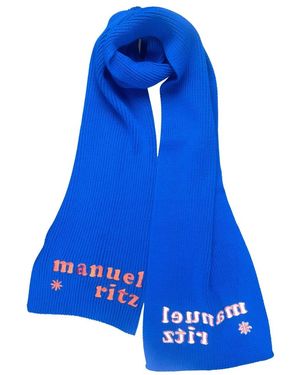 Manuel Ritz Winter Scarves - Blue