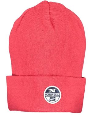 North Sails Rote Baumwoll Herrenkappe - Pink